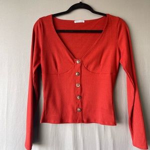 Reformation Buttoned Long Sleeve Shirt